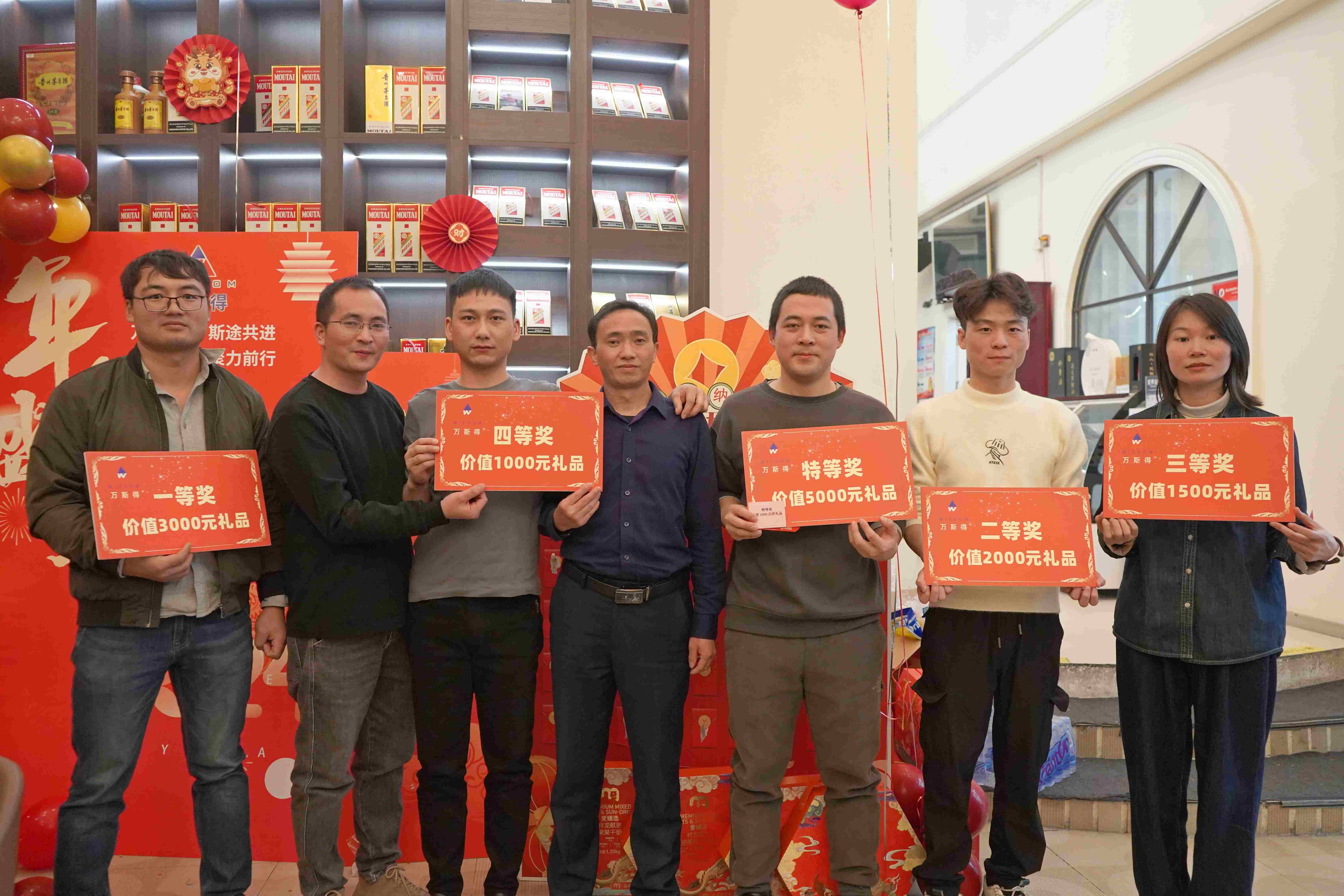 2024年年會抽獎中獎員工合影